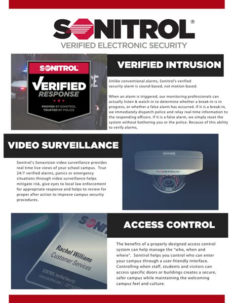 sonitrol verified electronic security